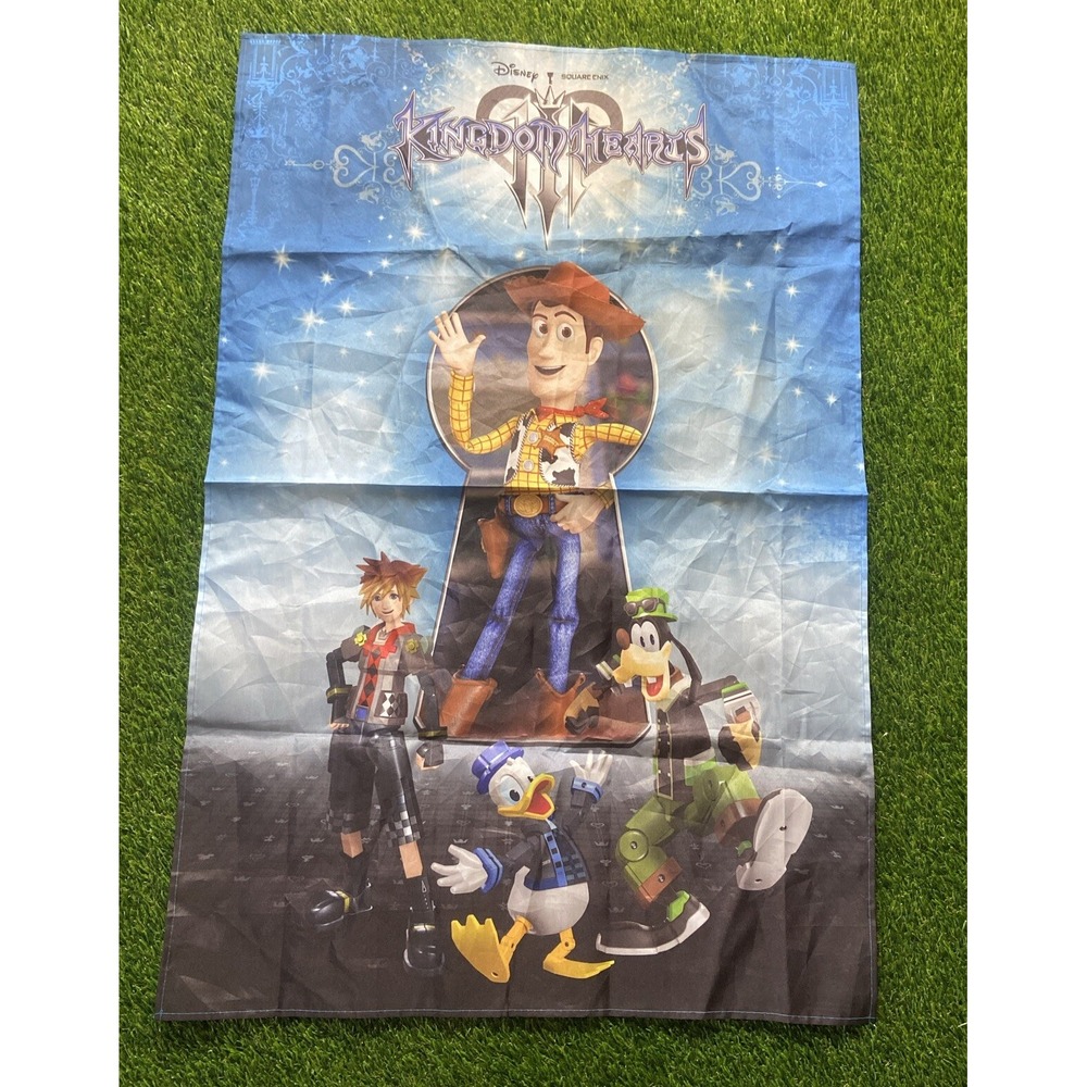 Kingdom Hearts 3 Woody Flag Wall Hanging Tapestry - Disney & Square Enix Promo